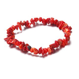Newly Natural Stone Chip Beads Stretchy Bracelet Ethnic Style Colored Stone Bracelet dropshipping
