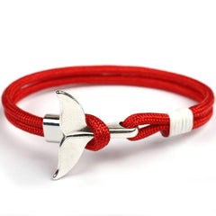 HOMOD 2019 New Fashion Black Color Anchor Bracelets Men Charm Survival Rope Chain Paracord Bracelet Male Wrap Metal Sport Hooks